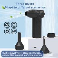 High-speed Turbo Dusting Hair Dryer - 130,000 Rpm Brushless Violent Fan Handheld Rechargeable Outdoor Powerful