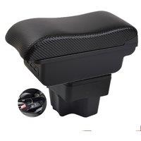 Russia KIA K2 Rio 3 Armrest box central console storage case driver elbow support carbon fibre