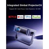 Fully automatic focus Native 1080P 360 rotatable fully enclosed direct projection portable home projector built-in Android