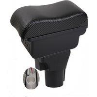 Kia Rio Armrest box central console storage case driver elbow support carbon fibre