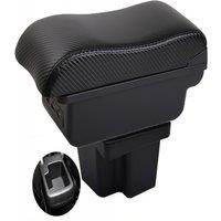 Kia Forte Cerato Armrest box central console storage case driver elbow support carbon fibre