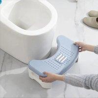 Squat Potty Bathroom Foldable Toilet Stool Children Pregnant Women Toilets Footstools Portable Handle and Anti-Slip Mat