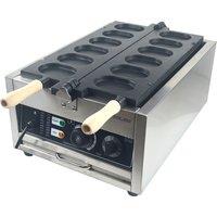 XEOLEO 3000W Waffle Maker Egg Cake Machine Electric Hamburger Machine Wheel Cake Machine 6 PCS Egg Omelette Cooker