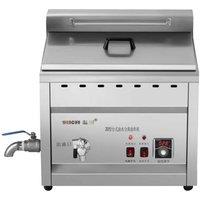 220V Deep Fryer With 2 Baskets Electric Deep Fryer Countertop Stainless Fish Fryers For The Home With Drain And Filter For Sale