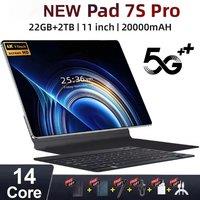 NEW 2025 Original Pad 7s Pro Tablet 11inch 4K Android 14 20000mAh Screen WIFI Tab 5G Dual SIM Children's Tablets Kids Tablet PC