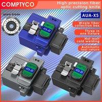 High-precision AUA-X5 for Cold Joint/hot Melt Optical Fiber Cleaver Machine with 16 Surface Blade Cutting Tool