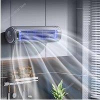 Wall Mounted Air Conditioning Fan Silent Rechargeable Convenient Cooling Electric Fan Home Kitchen Bathroom No Drilling Fan
