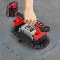 Hand Tile Vibration Tool with Electric Vacuum Suction Cup 6-Speed Adjustable Tile Installation Machine Two Batteries 21V 2000mAh