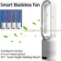 2025 Air Purification Circulation Bladeless Ultra-Quiet Dormitory Desk Floor Electric Fan Tower Bladeless