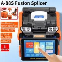 COMPTYCO A-88S Automatic Fiber fusion Splicer Machine with Touch Screen 6 Motors OPM VFL Tool Kits 10 Languages
