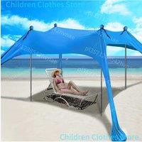 Outdoor Beach Tent Portable Camping Sun Shelter UPF50+ Family Seaside Travel Tent Outdoor Windproof One-piece Beach Canopy