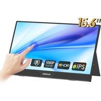 ZEUSLAP 15.6inch Touching Portable Monitor with IPS Matte Panel for Phone, Laptop, PC Second Screen