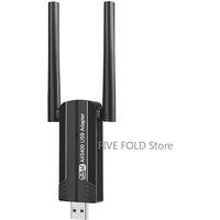 AX3008 WiFi6E USB3.0 WiFi Adapter Tri-Band 2.4G/5G/6GHz 5400Mbps USB WiFi6E Adapter Driver Free Support Windows 10/11