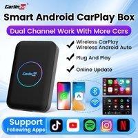 CarlinKit HDMI Android TV Box 5-In-1 Wireless Adapter Support Netflix IPTV Wireless Android Auto & CarPlay Dongle For Car Radios