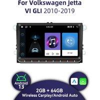 2Din Android Radio for VW Volkswagen Jetta 6 VI GLI 2010-2019 9 Screen Wireless Carplay Car Multimedia GPS Navigation Autoradio