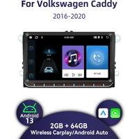 2Din Android Radio for VW Volkswagen Caddy 2016-2020 9 Screen Wireless Carplay Car Multimedia GPS Navigation Stereo Autoradio