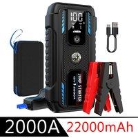 Car Jump Starter Power Bank 2000A 22000mAh Car Starting Device Fast Charging Car Battery Charger Booster Car Accessories