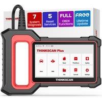 THINKCAR THINKSCAN Plus S5 OBD2 Diagnostic Tool Check Engine Brake Airbag Tranmission Auto Code Reader OBD 2 Scanner Free Update