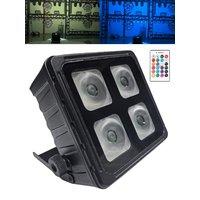 Waterproof Wireless Rechargeable Par Light 4X10W RGBWA-UV 6IN1 Battery Powered Uplights with Remote APP DMX Control for Party DJ