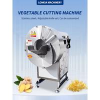 Stainless Steel Automatic Ginger Slicing Shredder Machine Cutting Machine For Carrot Ginger Cucumber Sweet Potato Onion