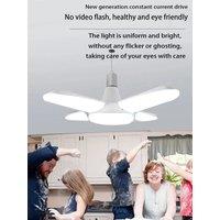 Fan Shape LED Bulb E27 LED Lamp Foldable 220V 110V 40 LEDs Light Bulbs For Home Ceiling Lamp Warehouse Garage Light Warm White