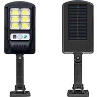 Solar Powered Motion Sensor Wall Light with Remote Control，360 Rotatable, Adjustable Brightness.，Ideal for Gardens, Garages