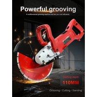 3000W Electric Grooving Machine Slotter Dust-free Water Electricity Cutting Concrete Reinforcing Steel Road Cutting Machine