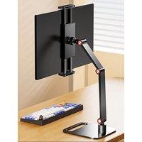 Adjustable Monitor Stand Height Portable Monitor Tablet Holder Up To 24Cm Standing Tablet Bracket Desk Mount Wider Base