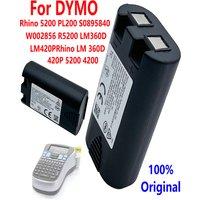 100% Original 600mAh Printer Battery For DYMO Rhino 5200 PL200 S0895840 W002856 R5200 LM360D LM420PRhino LM 360D 420P 5200 4200