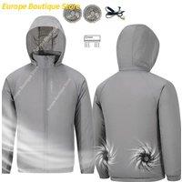 Portable Air Conditioner Jacket USB Fan Cooling Coat Outdoor Work Construction Fishing Hunting Lightweight Sun protection Jacket