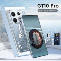 New GT10 Pro Original Smartphone 7.3HD 16G+1T 5G Dual Sim Cellphones 108MP 6800mAh Android 13 Cell Phone GPS Smart Mobile Phone