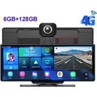 2025 Car Dash Recorder Detector GPS Navigation 6G+128G DVR Cam Carplayer Android 12 ADAS 4G WiFi Dash Cam Recorder Night Version