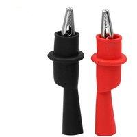 Test Lead Alligator Red + Black Crocodile Electrical Clamp Testing Plug For Multimeter Tester Probe 10A 1000A
