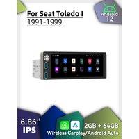 Wireless Carplay Android Auto 1Din Radio Android Car Multimedia for Seat Toledo 1 I 1991-1999 6.86 Stereo Head Unit