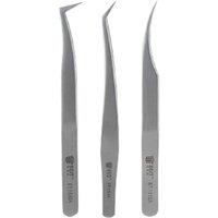 1Piece Stainless Steel Tweezers Precision Curved Tweezers Forceps Pliers for Eyelash Extension Gem Decor Picking Hand Tools
