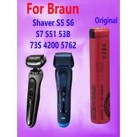 100% Original Flat Head Lithium Battery UR14500AC 3.7V 740mAh For Braun Shaver S5 S6 S7 S51 53B 73S 4200 5762 Toothbrush Battery