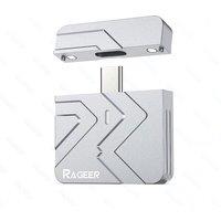 RAGEER M.2 2230 NVMe SSD Aluminum Enclosure, USB 3.2 Gen 2 (10Gbps) Case, Magnetic Cover, Type-C Plug & Play 9210 Chip
