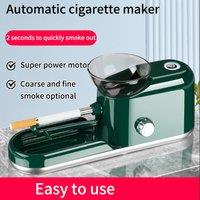 Fully Automatic Tobacco Rolling Machine Electric Pull Smoke Roller Injector Maker for 6.5/8mm Tube Slim Cigarettes Tool