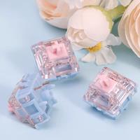 Gateron Melodic Switch Ethereal Sounds 60g Clicky 5Pin MX Switch For DIY Mechanical Keyboard Kit Pre-lubed Long Spring Dual Rail