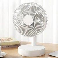 Fan Small White Desktop Timer Mute With Four-speed Adjustable Portable Fan Recharging Models Detachable Desk fan