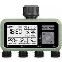 Reswat 4-Outlet Water Timers Multifunctional Sprinklers Multi Caliber Adaptation Convenient Installation Youngs Garden Tools