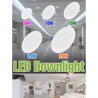 25W LED Ceiling Lamp Round Recessed Downlight AC220V Spot Lights For Indoor Kitchen Dining Room Foyer Bedroom Study Led Lighting
