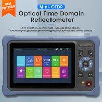 MINI OTDR 1310/1550nm 26/24dB Fiber Optic Reflectometer Touch Screen VFL OLS OPM Event Map Ethernet Cable Tester Dual wavelength