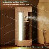 Desktop Air Conditioner Fan, Desk Air Cooler Excellent Cooling Effect Night Light Air Conditioner Fan for Homes Dormitories