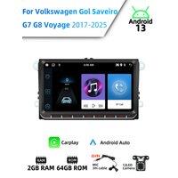 Android Radio Wireless Carplay Autoradio 9" Stereo 2Din Car Multimedia for VW Volkswagen Gol Saveiro G7 G8 Voyage 2017-2025 GPS