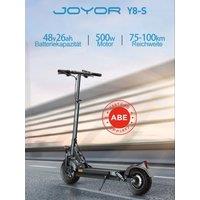 JOYOR Y8-S - Electric Scooter - 500W Motor - 48V 26Ah Battery - 20KM/H - Foldable Adult Electric Scooter - 10-inch Tires
