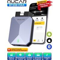 MUCAR BT200 Max OBD2 Scanner CAN FD ELM 327, GM-LAN, Bi-directional scan Tool Full System Diagnois 15 Reset Lifetime Free Update