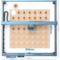 Sculpfun S40 MAX 48W Laser Engraver Cutting Machine 50L Air Assist Kit 830*800mm Engraving Area Auto-Focus For Wood Glass
