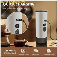 Wireless Electric Portable Espresso Coffee Machine For Car & Home Camping Coffee Maker Capsule Powder Travel