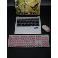 T7 Wireless Keyboard and Mouse Set Computer Office Accessories Laptop USB Gaming Pink Keyboard Ergonomic Laser Roller Mouse 2.4G
